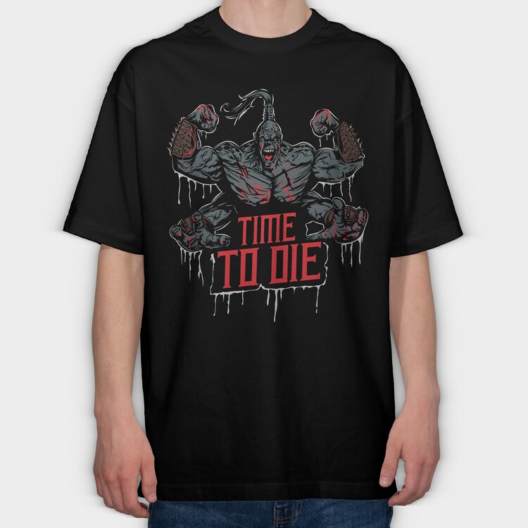 Time to Die Mortal Kombat, Tricou Oversize Barbati (Unisex)