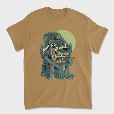 Wolf Moon Cartoon, Tricou Barbati (Unisex)