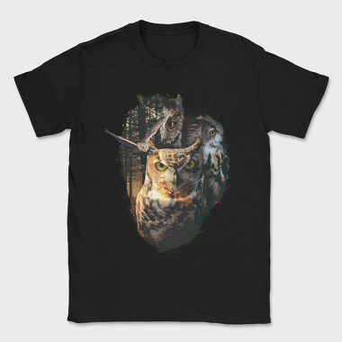 Owls Forest, Tricou Barbati (Unisex)