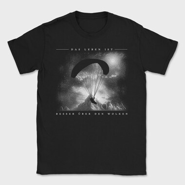 Paraglider Silhouette, Tricou Barbati (Unisex)