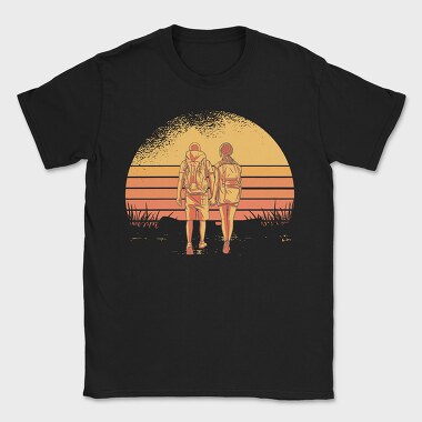 Partner Retro Sunset, Tricou Barbati (Unisex)