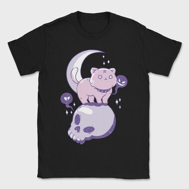 Pastel Goth Cat Skull, Tricou Barbati (Unisex)