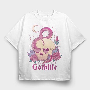 Pastel Goth Life, Tricou Oversize Barbati (Unisex)