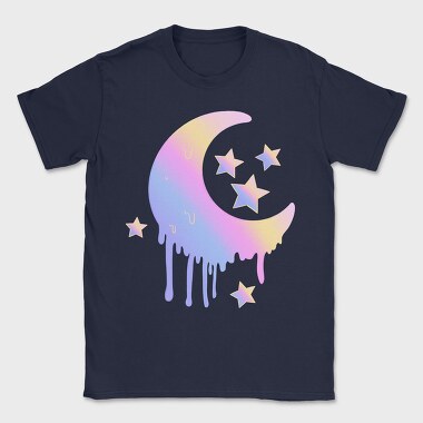 Pastel Moon, Tricou Barbati (Unisex)