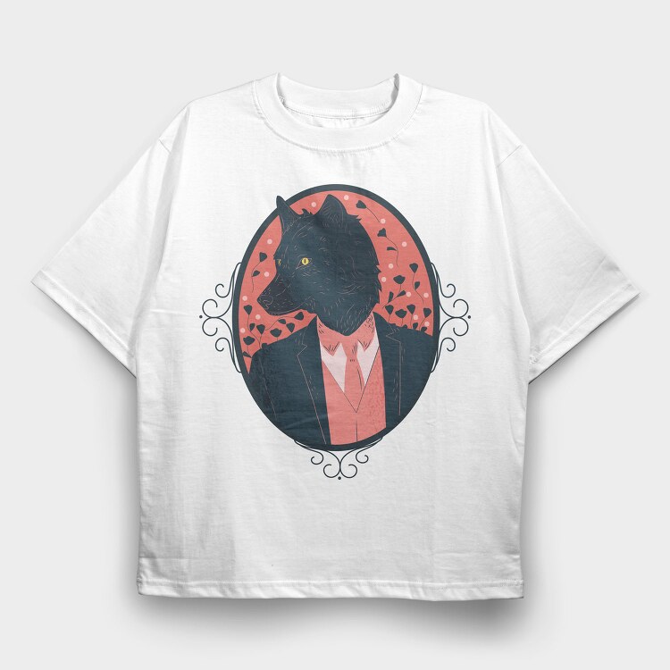 Werewolf Halloween, Tricou Oversize Barbati (Unisex)