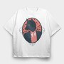 Werewolf Halloween, Tricou Oversize Barbati (Unisex)