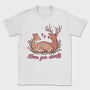 Valentine Deer, Tricou Barbati (Unisex)