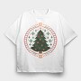 Ugly Sweater Christmas Tree, Tricou Oversize Barbati (Unisex)