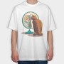 Tiger Kitty Mirror, Tricou Oversize Barbati (Unisex)