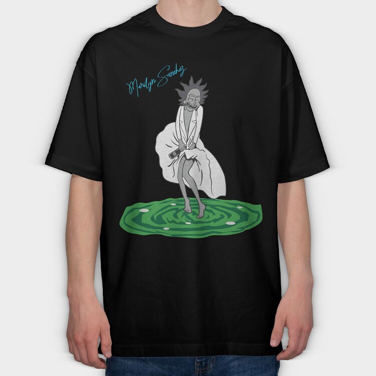 Rick and Morty 50, Tricou Oversize Barbati (Unisex)