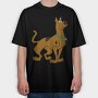 Cartoon Retro Scooby Doo 2, Tricou Oversize Barbati (Unisex)
