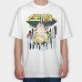 Snowman Attack, Tricou Oversize Barbati (Unisex)