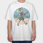 Skeleton Beach Sunshade, Tricou Oversize Barbati (Unisex)