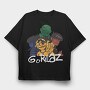 Gorilaz, Tricou Oversize Barbati (Unisex)