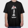 Cartoon Retro Silvestre 4, Tricou Oversize Barbati (Unisex)