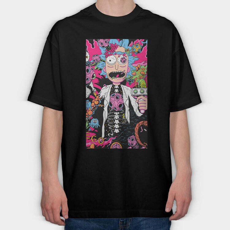 Rick and Morty 59, Tricou Oversize Barbati (Unisex)