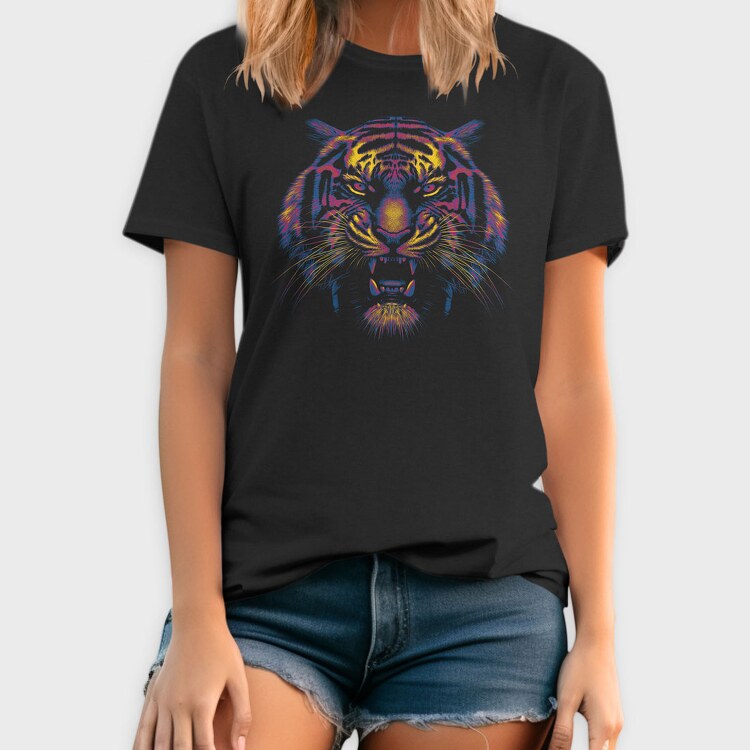 Tiger Colorful, Tricou Barbati (Unisex)