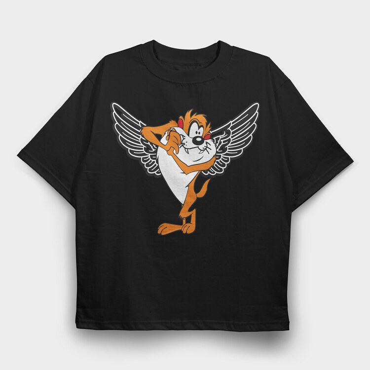 Cartoon Retro Tazmania 2, Tricou Oversize Barbati (Unisex)