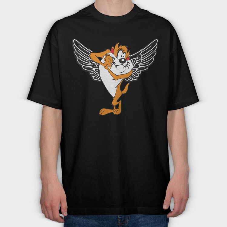 Cartoon Retro Tazmania 2, Tricou Oversize Barbati (Unisex)