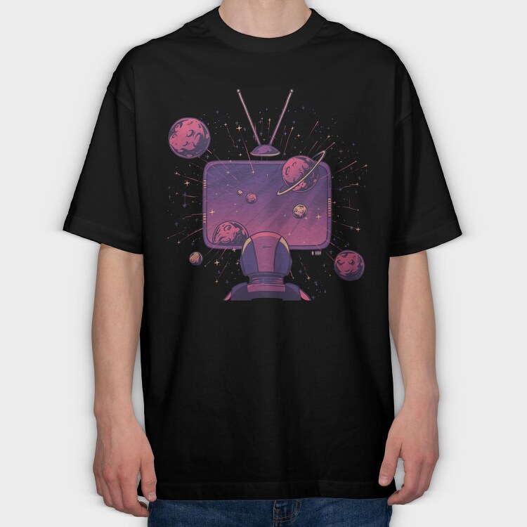 Space Tv, Tricou Oversize Barbati (Unisex)