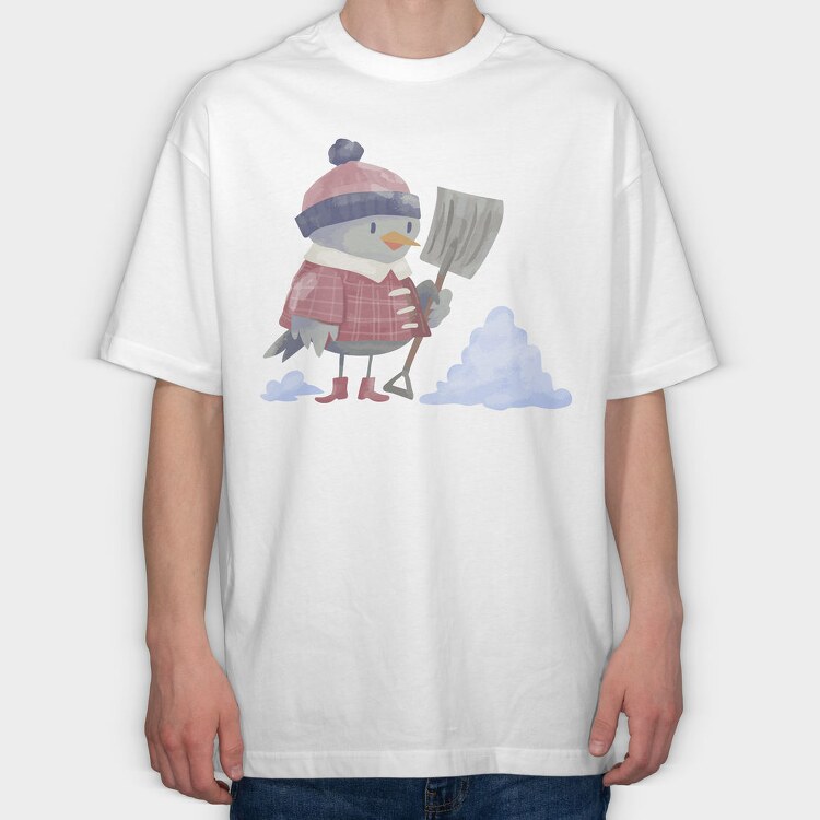 Snowbird Shovel, Tricou Oversize Barbati (Unisex)