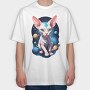 Sphynx Cat Space, Tricou Oversize Barbati (Unisex)