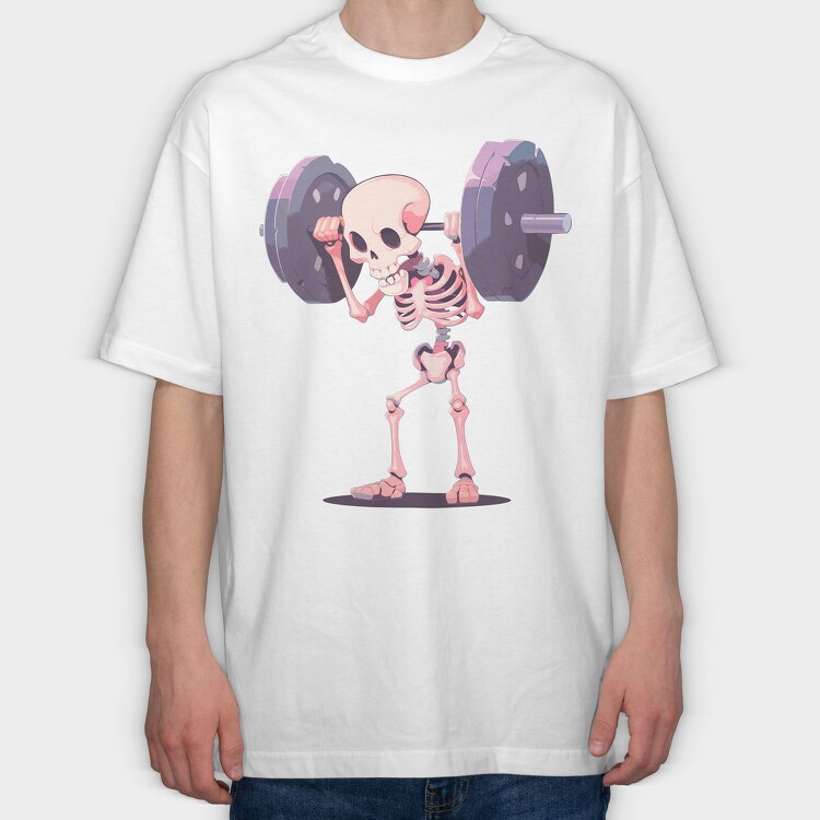 skelleton Lifting, Tricou Oversize Barbati (Unisex)