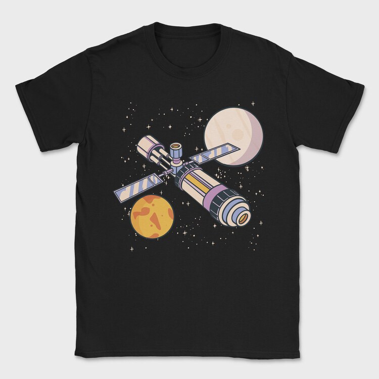 Spacecraft And Planets, Tricou Barbati (Unisex)