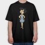 Cartoon Retro the Flintstones 3, Tricou Oversize Barbati (Unisex)