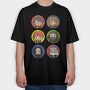 Harry Potter Figurine, Tricou Oversize Barbati (Unisex)