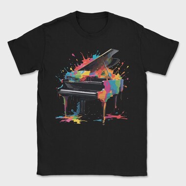 Piano Spalsh Colors, Tricou Barbati (Unisex)