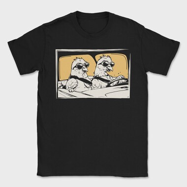 Pigeons Driving, Tricou Barbati (Unisex)