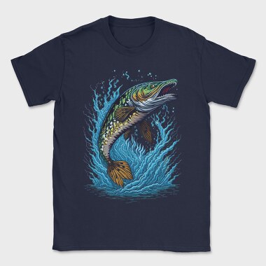 Pike Fish Jump, Tricou Barbati (Unisex)