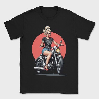 Pin Up Girl Bike, Tricou Barbati (Unisex)