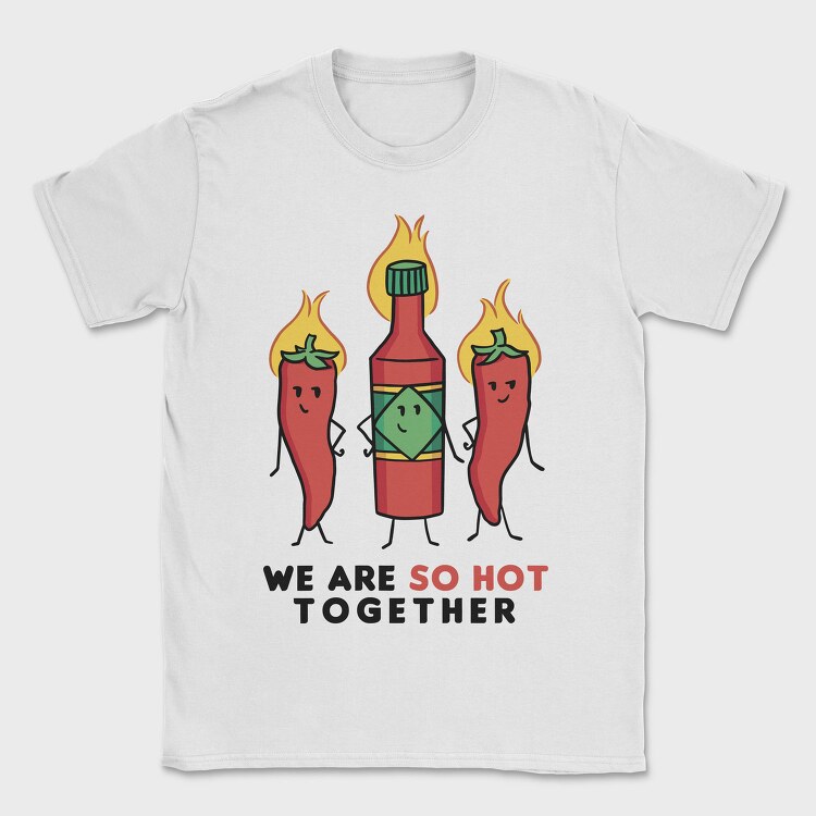 Spicy Hot Food, Tricou Barbati (Unisex)