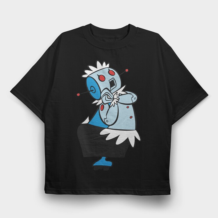 Cartoon Retro the Jetsons 3, Tricou Oversize Barbati (Unisex)