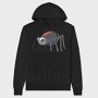 Spider Smiley, Hanorac Oversize Barbati (Unisex)