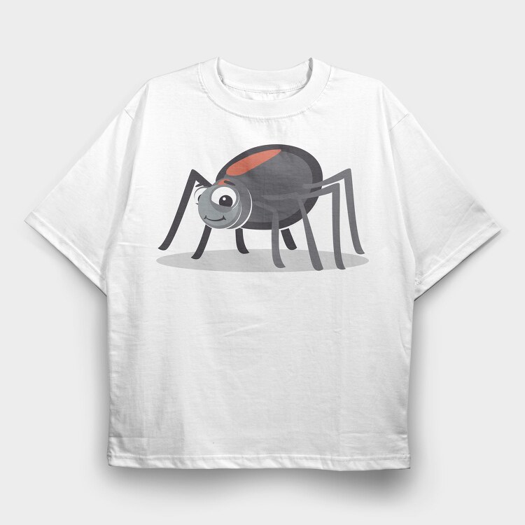 Spider Smiley, Tricou Oversize Barbati (Unisex)