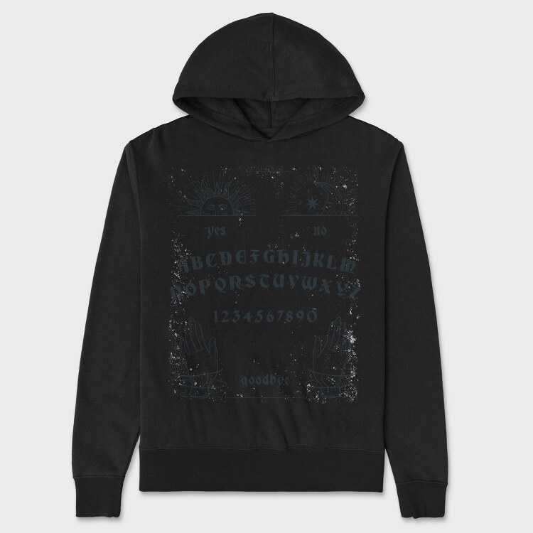 Spirit Board Esoteric Ouija, Hanorac Oversize Barbati (Unisex)