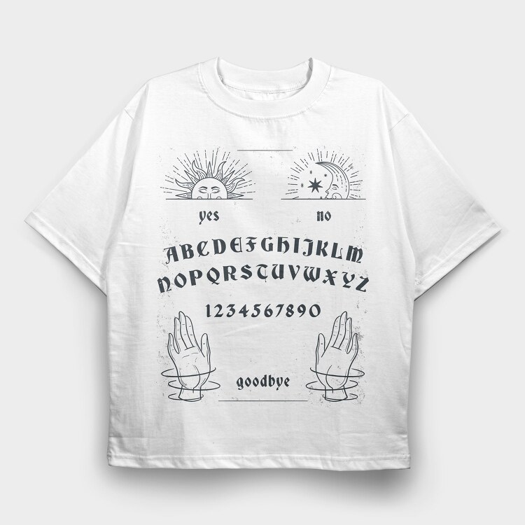 Spirit Board Esoteric Ouija, Tricou Oversize Barbati (Unisex)