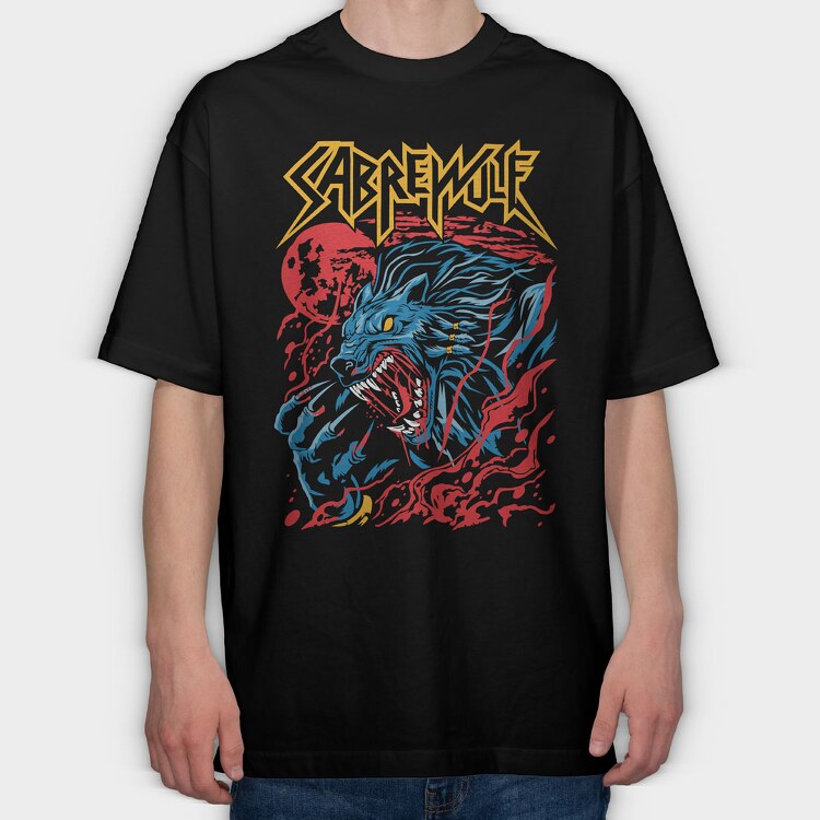 Sabrewule, Tricou Oversize Barbati (Unisex)
