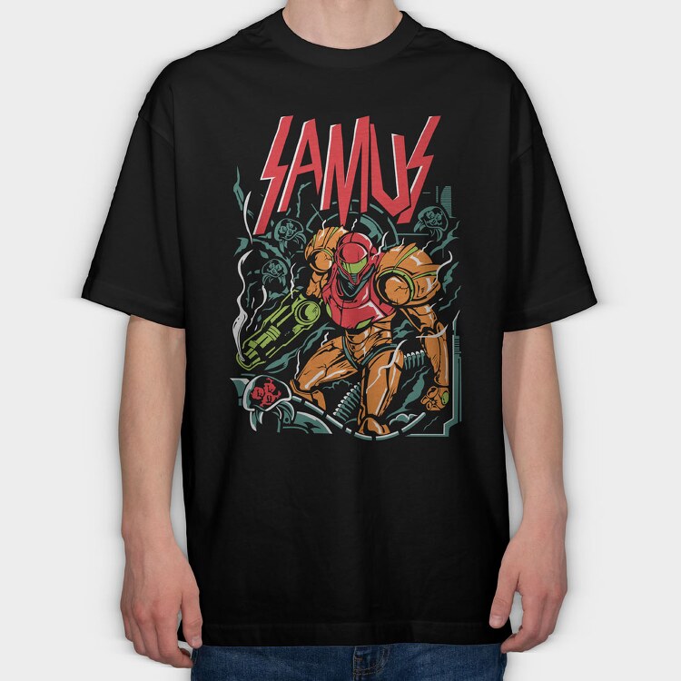 Samus (2), Tricou Oversize Barbati (Unisex)