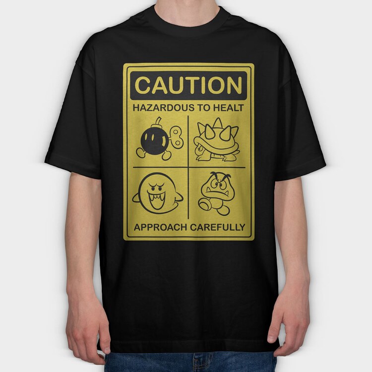 Super Mario 13, Tricou Oversize Barbati (Unisex)