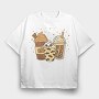 Spooky Coffees, Tricou Oversize Barbati (Unisex)