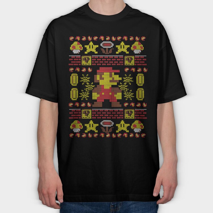 Super Mario 15, Tricou Oversize Barbati (Unisex)