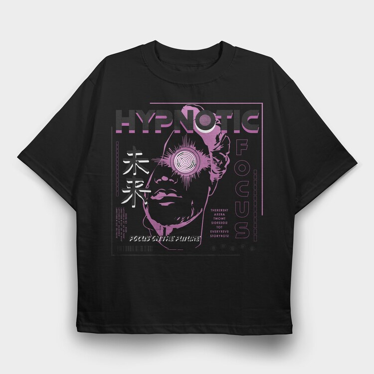 Hypnotic 2, Tricou Oversize Barbati (Unisex)