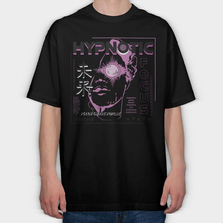 Hypnotic 2, Tricou Oversize Barbati (Unisex)