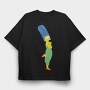 Cartoon Retro the Simpsons 2, Tricou Oversize Barbati (Unisex)