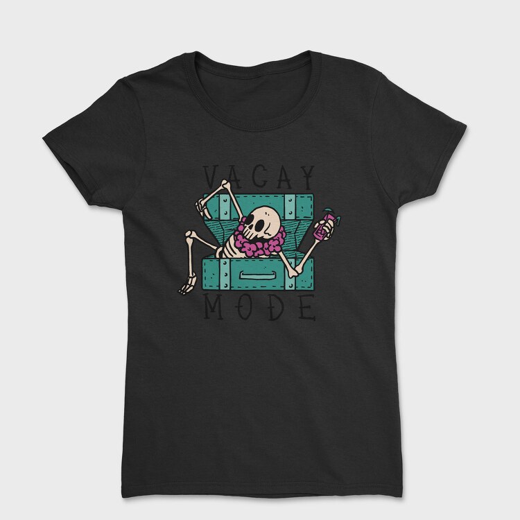 Skeleton Vacay, Tricou Femei