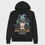 Spooky Witch And Cats Coven Halloween, Hanorac Oversize Barbati (Unisex)